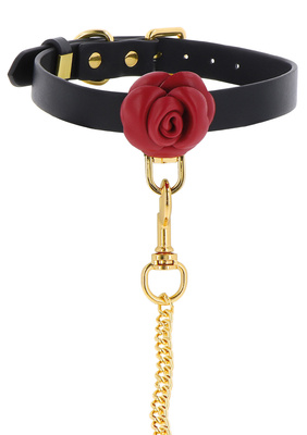 Obroża i Smycz BDSM Wild Roses Collar & Leash Taboom 17443