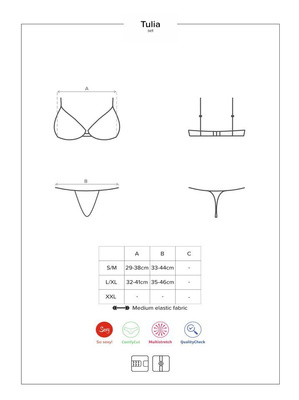 Seksowny Komplet - Obsessive Tulia