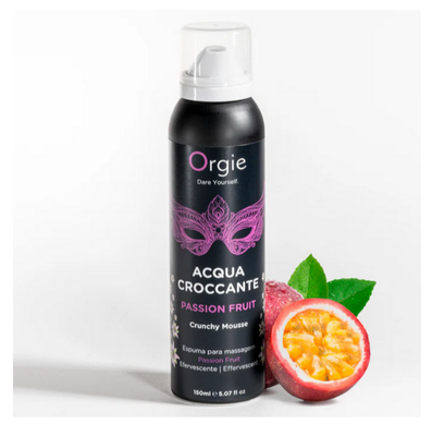 Pianka do Masażu CRUNCHY MOUSSE Marakuja 150ml – Musująca ORGIE!