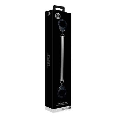 Drążek Rozporowy BDSM z Kajdankami Silver 35,4 cm Ouch! Spreader Bar