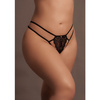 Stringi Faye Idealnie dopasowane paseczkowe - Lace Thong 09 Le Désir