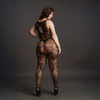 Bodystocking Koronkowy z kwiatowym wzorem i otwartym krokiem Le Désir – 23