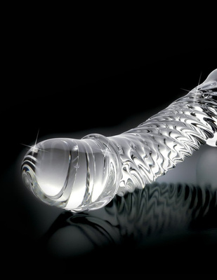 Szklane Dildo Penis ze Spiralą - Icicles No 61 Pipedream