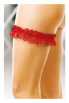 Czerwona koronkowa podwiązka SoftLine 7401
