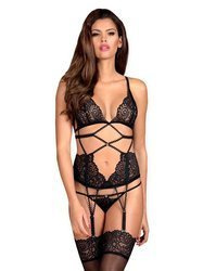 Seksowny Gorset i Stringi - Obsessive Mixty