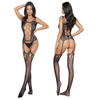 Bodystocking 2075 SoftLine Black Zmysłowa Bielizna z Efektownym Sznurowaniem