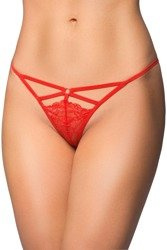 Klasyczne Koronkowe Stringi SoftLine 2473 - Czerwone