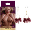 Zaciski na Sutki z Piórkami BDSM TABOOM 17272 – NIPPLE CLAMPS!
