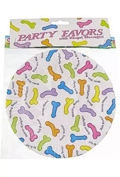 Talerze z Penisem na Wieczór Panieński – Zabawny Zestaw 6 szt. Imprezowe Talerzyki Papierowe 18 cm