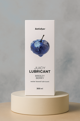 Lubrykant wodny o zapachu borówki Satisfyer Breezy Berry 300 ml