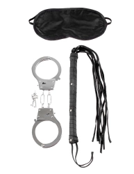 Zestaw Fetish Lover's Fantasy Kit – Kajdanki, Bat, Maska – Pipedream