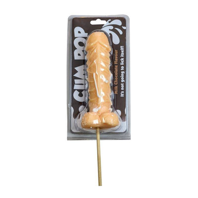 Duży Czekoladowy Penis Do Lizania, lizak - Milk Chocolate Flavour Cum Pop