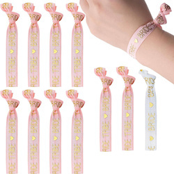 Bransoletki Bride Tribe – Komplet Różowe Złoto na Wieczór Panieński 11 szt.