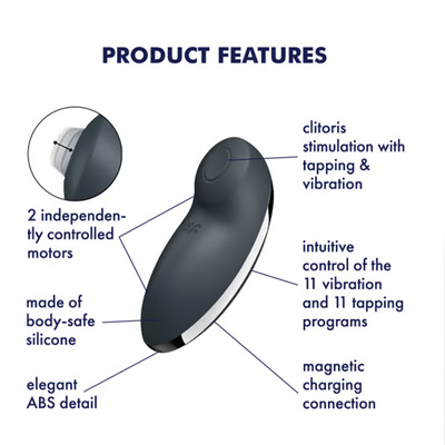 Podwójna stymulacja, technologia stukania i luksusowy design – Satisfyer Tap & Climax 2