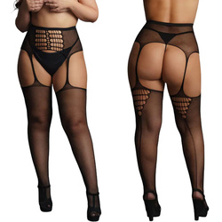 Pończochy Garterbelt z Tylnym Szwem 52 Le Désir Plus Size