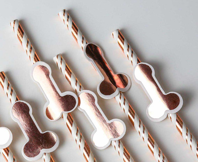 Słomki Peniski Rosegold na Wieczór Panieński – Elegancja i Humor!