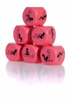 Zabawka Kostka Miłości Do Kamasutry 25mm Różowa – 1 Sztuka 