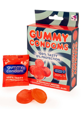 Jadalne prezerwatywy żelki truskawkowe - Gummy Condoms