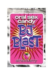 Oral Sex Candy - Musujące Cukierki do Seksu Oralnego - Bj Blast Strawberry