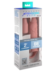 Przedłużka penisa 2" Silicone X-tension ze strapem – Fantasy X-tensions Pipedream