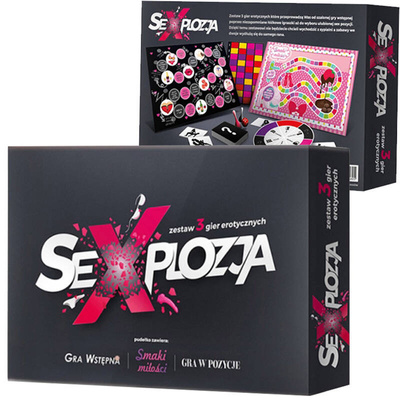 SeXplozja – Zestaw 3 Erotycznych Gier Planszowych dla Par