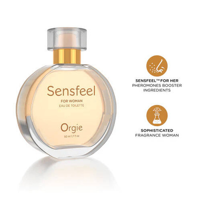 Perfumy Damskie ORGIE Sensfeel SEXY 50ml – z Feromonami, Wzmacniające Atrakcyjność!