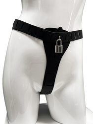 Majtki "Pas Cnoty" zapinane na kłódkę Leder 5013