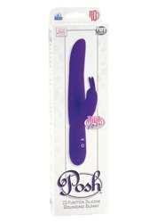 Fioletowy Wibrator ze Stymulatorem Łechtaczki Calexotics Posh Bounding Bunny Purple