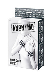 Anonymo Wrist Cuffs No 0107 – dwukolorowe kajdanki na nadgarstki