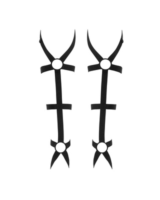 Armanes – Uprząż na Nogi z Paskami i Okrągłymi Łącznikami Obsessive