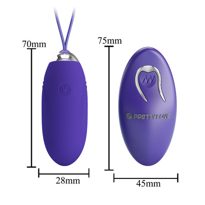 Pretty Love – Jenny Jajko Wibrujące z Pilotem, 12 Trybów, Ładowanie USB