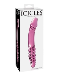 Icicles No. 57 – Podwójne Szklane Dildo i Korek Analny 23 cm
