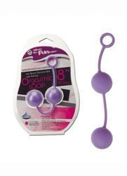 Podwójne Silikonowe Kulki Gejszy - Duo-Tone Balls Orgasmic Loop 8"