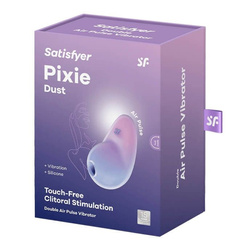 Wibrator masażer dwukolorowy Satisfyer Pixie Dust violet/pink