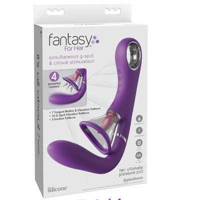Wibrator stymulator 4-w-1 z silikonu premium - Her Ultimate Pleasure Pro