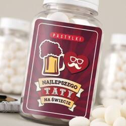 Pastylki "Najlepszy Tata na Świecie" – Super Zabawny Prezent Owocowy!