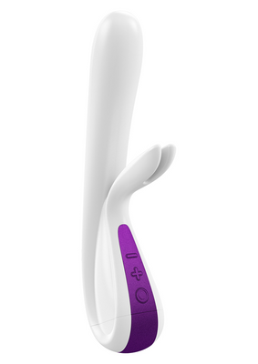 Wibrator Ovo K5 Rabbit White Metallic Violet