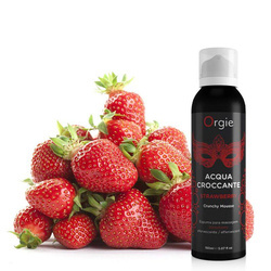 Pianka do Masażu CRUNCHY MOUSSE Truskawka 150ml – Musująca ORGIE!