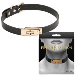 Obroża BDSM Sadie Regulowana Poliuretan Ozdobne Zapięcie Sexy!