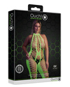Neonowy Bodystocking Ouch! 835 Green UV Siateczka Druga Skóra!