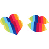 Tęczowe nakładki samoprzylepne na sutki - Nipplicious Rainbow Pasties
