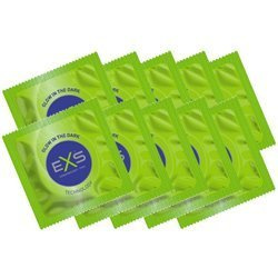 Prezerwatywy Fluorescencyjne - EXS Glow In The Dark 10 szt.