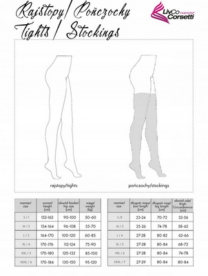 Błyszczące Pończochy Kabaretkowe Z Pasem Grarddis LivCo Corsetti – Zdobione Dżetami