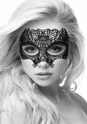 Koronkowa maska na oczy z paskami, przepaska erotyczna Lace Eye-Mask - Princess