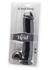 Czarny Gigant Dildo Z Przyssawką - Get Real 11" 28cm