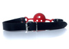 Knebel z oddychającą kulką Fetish Breathable Ball Gag Red regulowany BDSM
