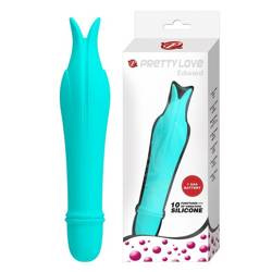 Wibrator silikonowy Delfinek Pretty Love Edward 10 trybów – niebieski