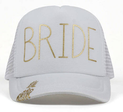 Biała Czapka Bride – Trucker HAT na Wieczór Panieński, Pamiątka i Gadżet!