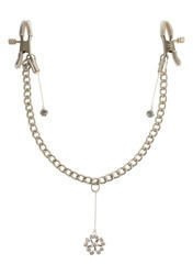 Klamry na Sutki z Ozdobnym Kryształem Fetish Crystal Nipple Clamps