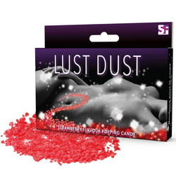 Strzelający Pyłek do Seksu Oralnego 40 g - Lust Dust Strawberry Flavour Popping Candy